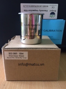 Cốc đo tỷ trọng bằng thép không gỉ 100cc